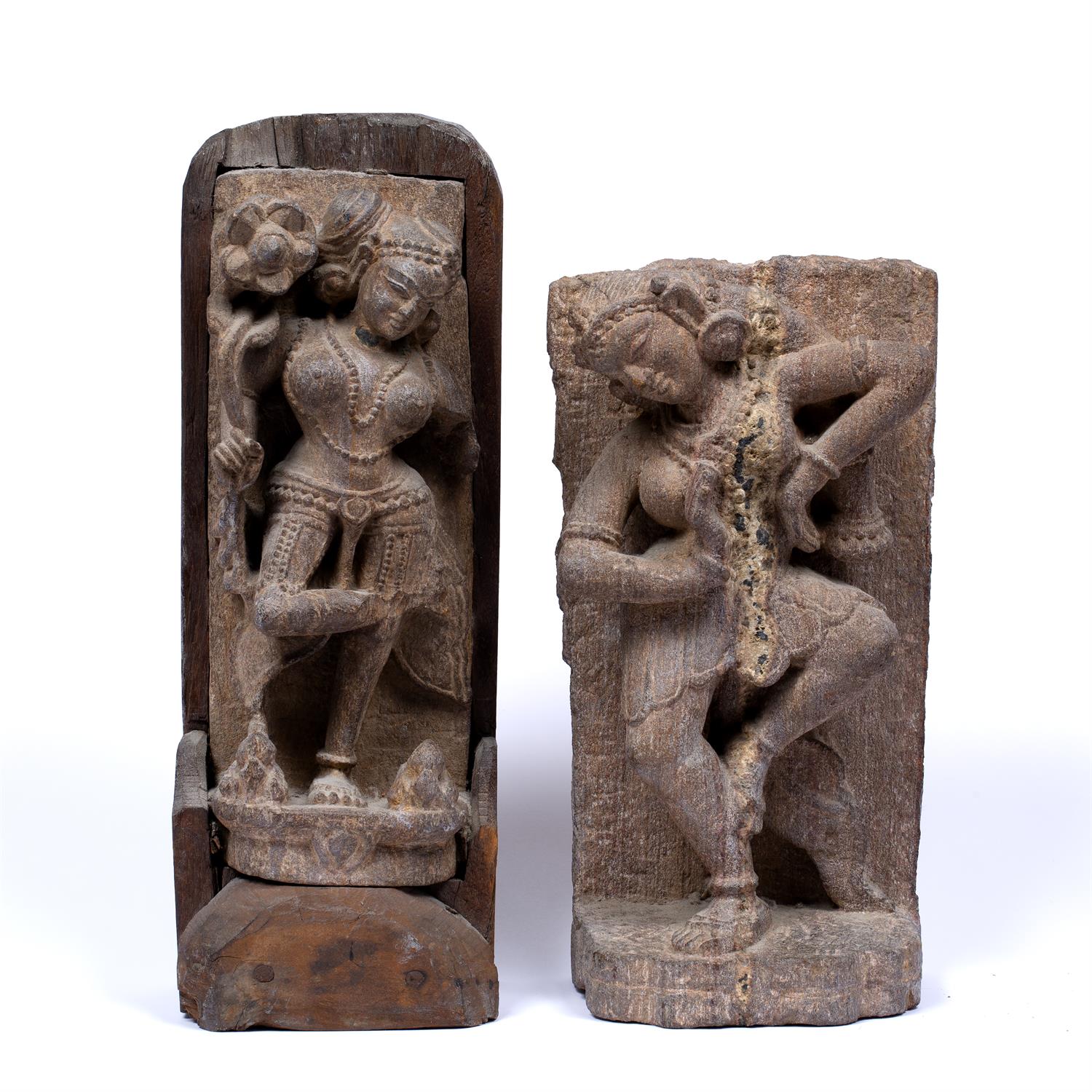 Lot 886 - Two schist reliefs