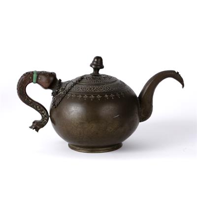 Lot 893 - Islamic bronze teapot