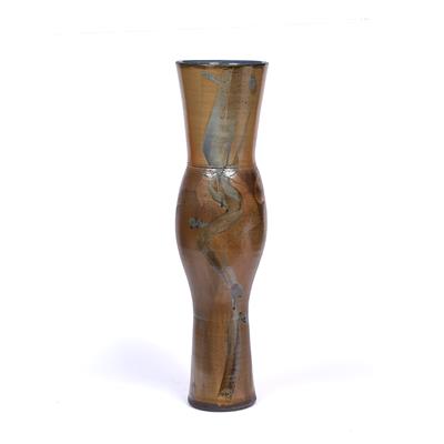 Lot 83 - Michael Casson (1925-2003)
Large floor vase
blue brushwork on ochre ground
impressed potter's...