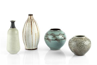 Lot 85 - Barbara Cass (1921-1992)
Four vases
three with 'BC York' mark, one with 'York' mark
tallest 19