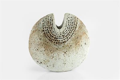 Lot 160 - Alan Wallwork (1931-2019)
Split oval
stoneware with textured glaze
incised initials
18