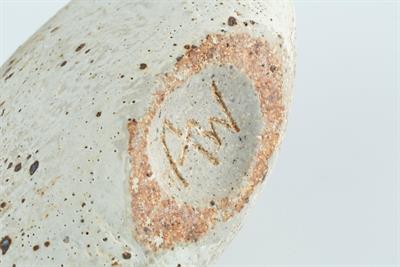 Lot 160 - Alan Wallwork (1931-2019)
Split oval
stoneware with textured glaze
incised initials
18