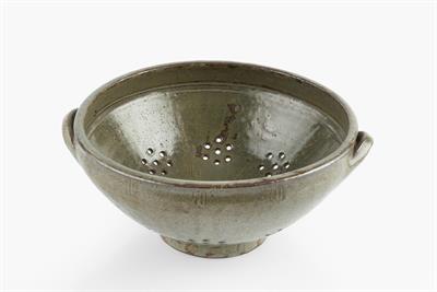 Lot 194 - Michael Cardew (1901-1983) at Wenford Bridge 
Colander
moss green glaze
impressed potter's and...