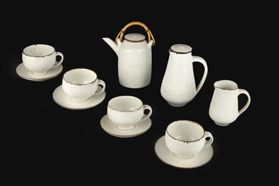 Lot 204 - Lucie Rie (1902-1995) and Hans Coper (1920-1981)
Tea and coffee set
comprising four cups and saucers