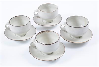 Lot 204 - Lucie Rie (1902-1995) and Hans Coper (1920-1981)
Tea and coffee set
comprising four cups and saucers