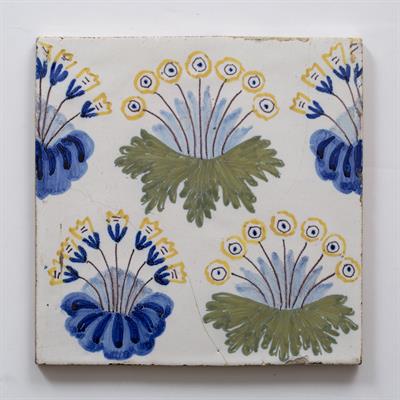 Lot 208 - William Morris (1834-1896)
Daisy pattern tile, circa 1870
15