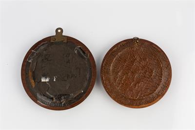 Lot 217 - Walter Gilbert (1871-1946) for the Bromsgrove Guild
Two circular bronze plaques
marks for the...