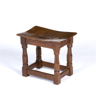 Lot 220 - Robert Thompson of Kilburn (1876-1955)
Mouseman stool