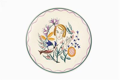 Lot 302 - Olive Bourne for Poole Pottery
Sugar for the Birds plate