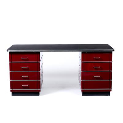 Lot 312 - Muller Mobel Fabrikation for Conran
Chrysler desk
the charcoal matt top on a pair of red...