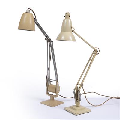 Lot 319 - Herbert Terry & Sons
Two Anglepoise lamps
cream painted
one with moulded manufacturer's marks (2)