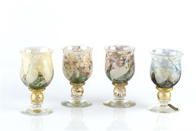 Lot 328 - Isle of Wight
Four studio glass goblets
with manufacturer's labels and original boxes
14cm high (4)