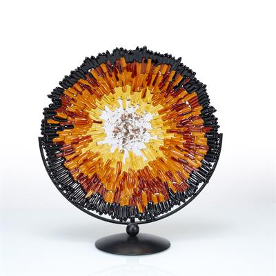 Lot 334 - Césare Sent for Murano
Autumn sculpture
layered coloured glass tubes
signed
46cm diameter