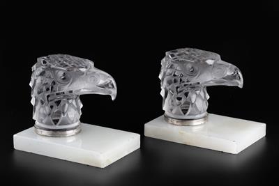 Lot 338 - René Lalique (1860-1945)
A pair of Tete D'Aigle car mascots