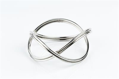 Lot 372M - Allan Scharff (Contemporary) for Georg Jensen
Silver 'Alliance' bangle
signed and stamped...