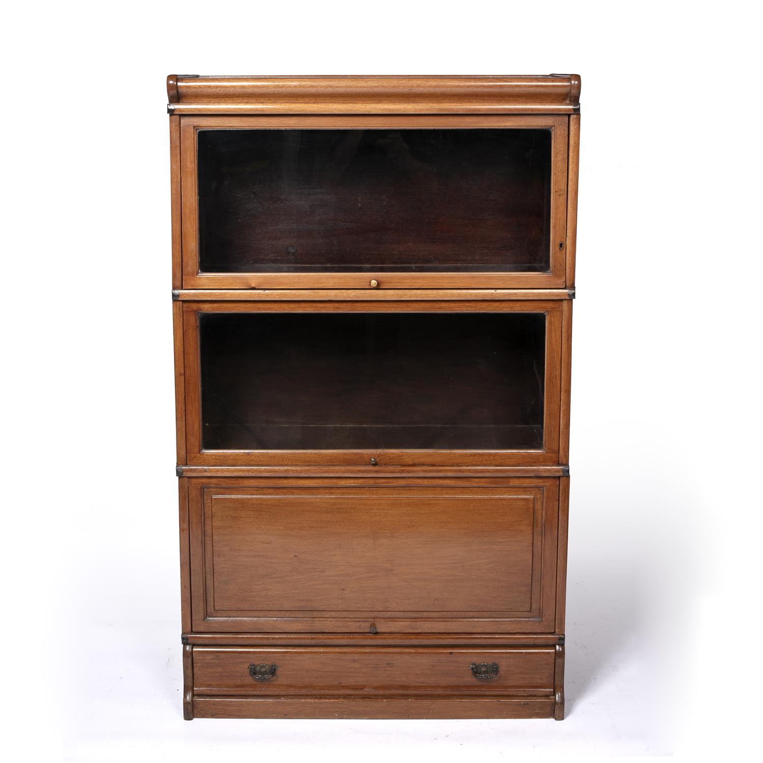 Lot 30 - Globe Wernicke style three tier bookcase