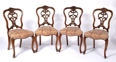 Lot 32 - Set of four dining chairs