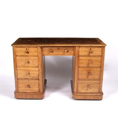 Lot 49 - Maple writing desk