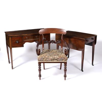 Lot 60 - Mahogany Pembroke table