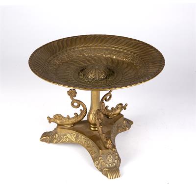 Lot 72 - Brass centre stand