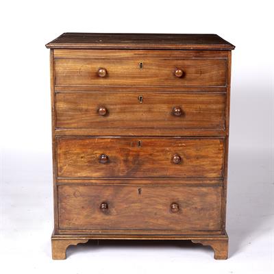 Lot 79 - Mahogany fall front side cupboard