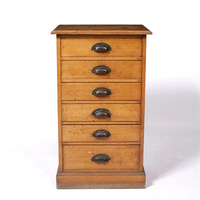 Lot 97 - Set of six graduated drawers