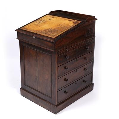Lot 98 - Rosewood Gillows style davenport