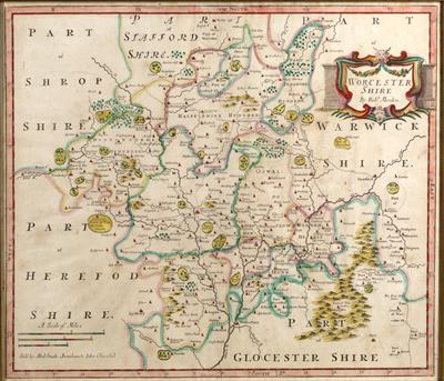 Lot 102 - Antiquarian map of Worcestershire