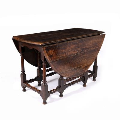 Lot 182 - Large oak gateleg table