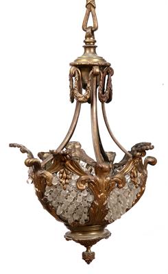 Lot 198 - Gilt metal centre light