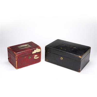 Lot 211 - Asprey leather bound jewellery box