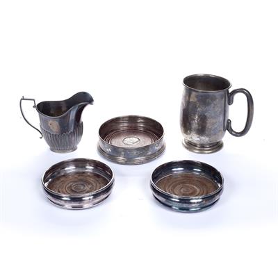 Lot 216 - Collection of silver and silver plate consisting of