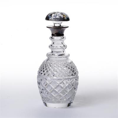 Lot 217 - Cut glass wine decanter