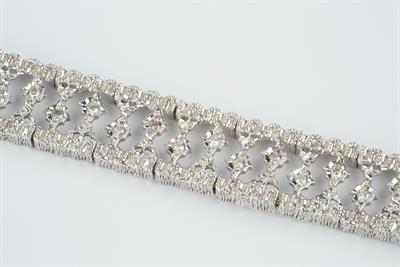 Lot 233A - Diamond set panel bracelet