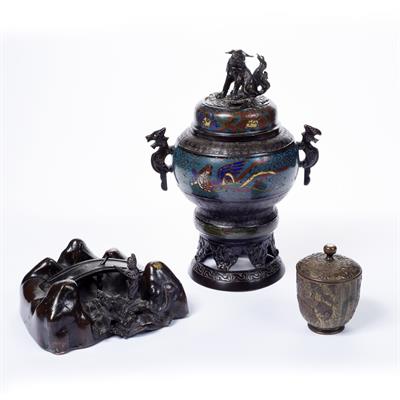 Lot 273 - Cloisonne incense burner