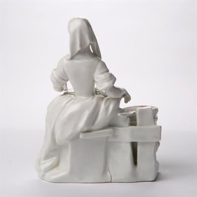 Lot 287 - Vienna porcelain white figure of a cook