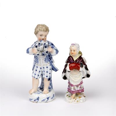 Lot 289 - Two Meissen figures