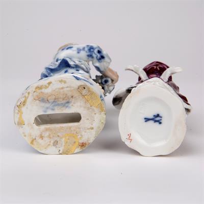 Lot 289 - Two Meissen figures