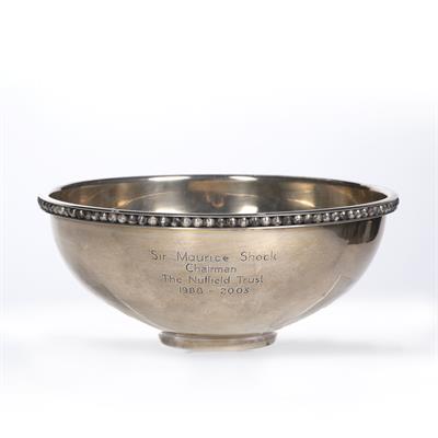 Lot 297 - Large silver presentation bowl