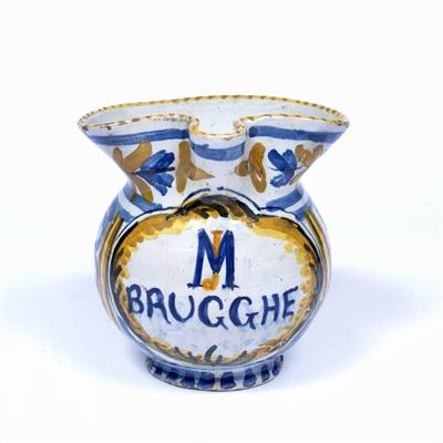 Lot 310 - Flemish maiolica jug