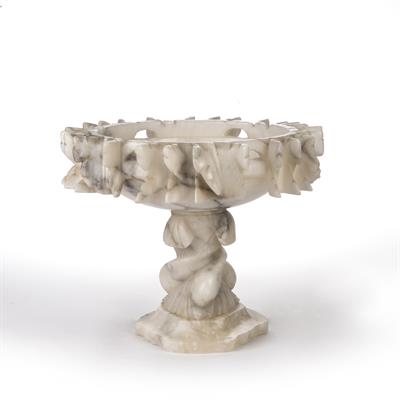 Lot 331 - Alabaster centrepiece