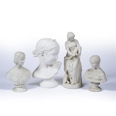 Lot 336 - Two Parian style busts