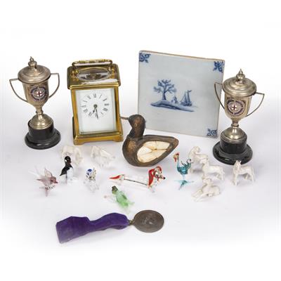 Lot 345 - Brass cased carriage clock
