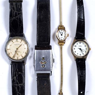 Lot 352 - Four vintage gentleman's wristwatches to include