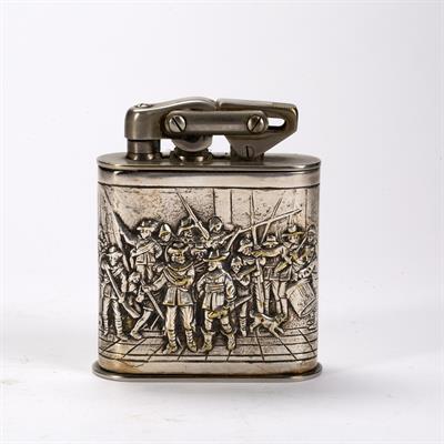 Lot 397 - Karl Wieden silver plated table lighter