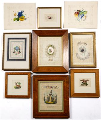 Lot 423 - Collection of Victorian Valentine and other embossed cards