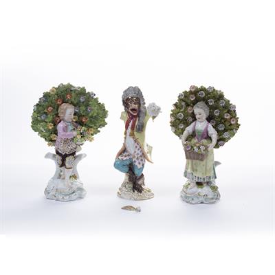 Lot 430 - Pair of English porcelain figures