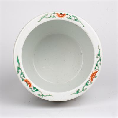 Lot 440 - Chinese famille verte fish bowl
