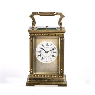 Lot 447 - French repeater carriage clock