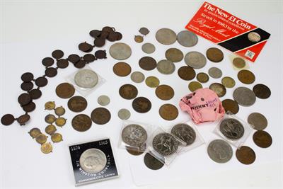 Lot 74 - A COLLECTION OF ANTIQUE AND LATER COINS